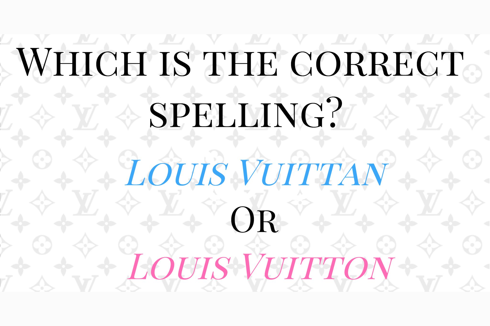 Pronunciation Of Louis Vuitton Brand