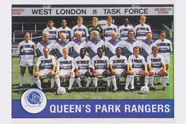 QPR Queens Park Rangers Unstuck Sticker #216 David Seaman Panini Football 89 