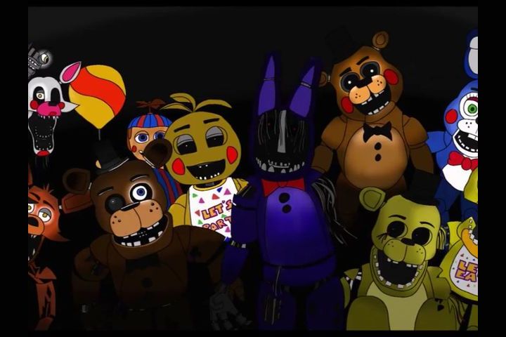 FNAF 5 : SAU ANIMATRONICS CHARACTERS [P.1] by Bunzabloveketchup135