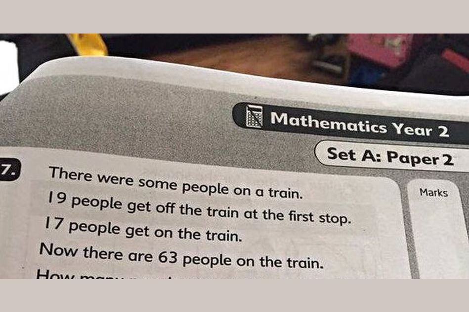 is this math question too hard for kids