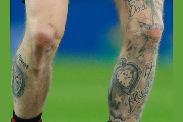 Quiz Can You Guess These Footballers From Their Tattoos Daily Mail Online