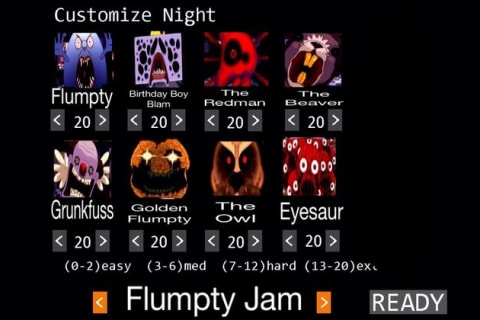 Five Nights at Freddy's Vs One Night at Flumpty's (Characters