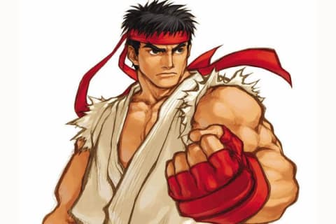 Ryu hoshi character of street fighter in the style of street