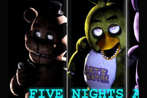 A five nights at freddys 1 style fox full body character