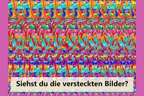 Einfache Stereogramme mit Antworten
