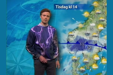 This Swedish Weatherman's Sweatshirt The Greatest Thing To Have Ever Appeared Television