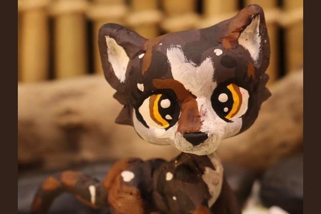 Ashfur Warrior Cats LPS Clay Custom Figurine 