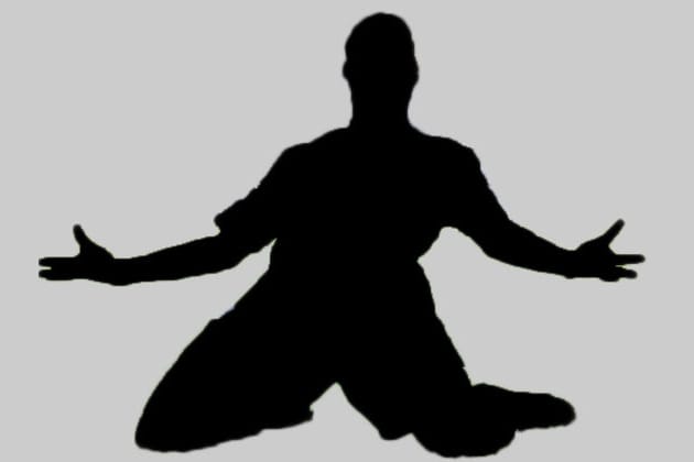 5 x Karate Man Boy Silhouette Die Cuts Shapes Black Card