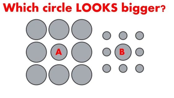 This particular optical illusion can't trick children, but it's very confusing for adults. 