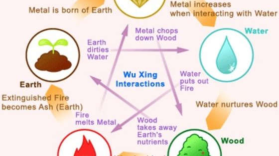 Find your Chinese element. You can get fire, water, metal, earth or wood.
