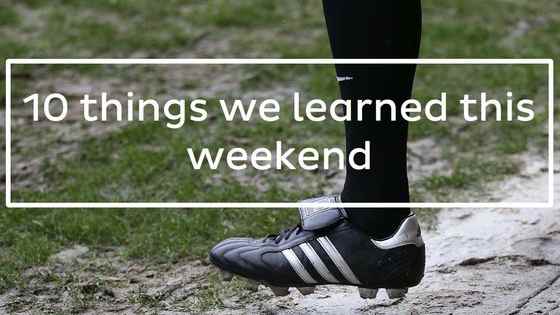 In a weekend in which Chelsea lost again, a teenage goalkeeper guarded goal for Milan and 'Gladbach continued their magnificent form, just what did we learn? Here's the 10 things we learned this weekend.