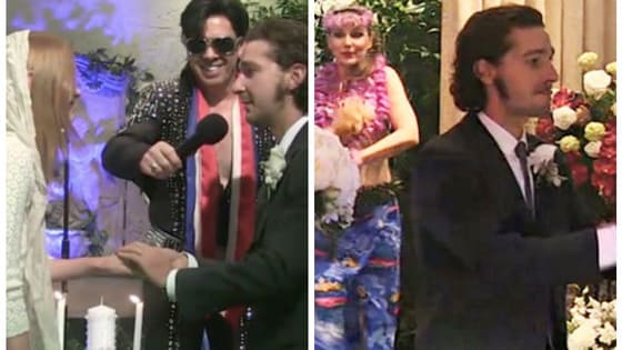 Shia LaBeouf and Mia Goth tied the knot in a ceremony in Vegas officiated by an Elvis impersonator. Would you opt for a crazy elopement?