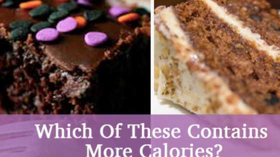 Which of these has more fat, sugar or calories?