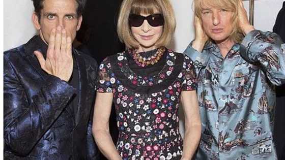 The hilarious duo walked down a Valentino runway show during Paris Fashion Week to kick off publicity for their upcoming sequel.