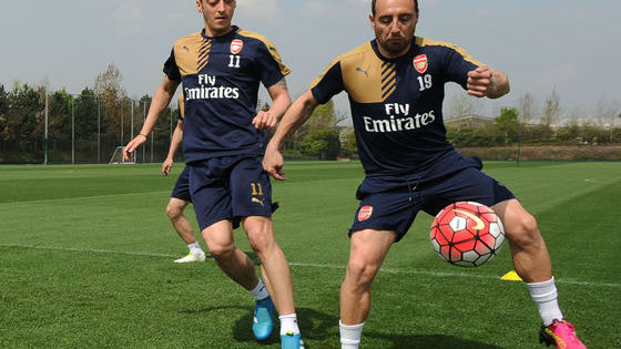 Mesut Ozil or Santi Cazorla in attacking midfield at Vicarage Road? Let us know…