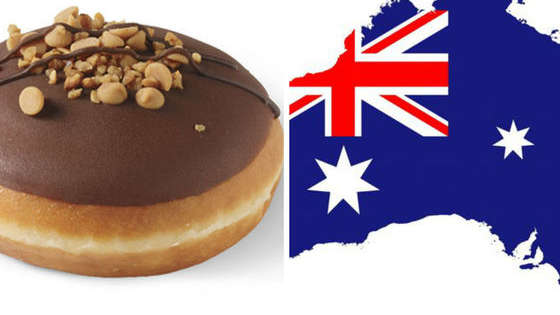 Krispy Kreme has just started making Reese's doughnuts, filled with peanut butter and smothered in chocolaty goodness. Would you go to Australia just to try one?