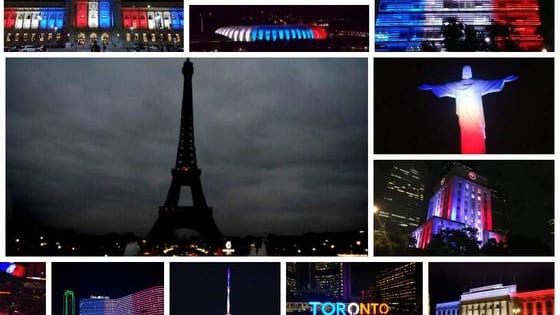 These buildings and monuments from around the world are beautifully lit to show solidarity with France and to honor the victims of the devastating Paris attacks.