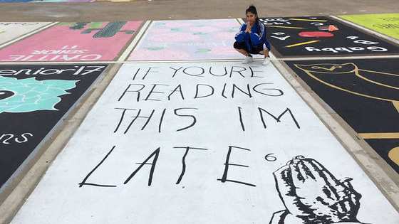 I know I wish I had done something this cool as a senior!