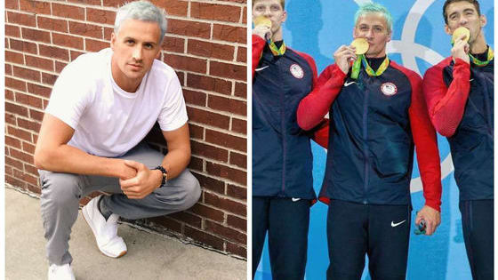 Olympic swimmer Ryan Lochte unveiled new silver hair just before the swimmer left the US for Rio, but thanks to the powers of chlorine our mothers warned us about, his hair is beginning to look as green as the Statue of Liberty...