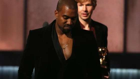 Kanye West almost followed Beck on stage at the Grammy Award show to express his unhappiness with Beck winning the Album of the Year award instead of Beyonce. Watch the post-Grammy Interview and tell us if you think his rant was justified.
