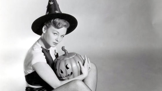 A list of Hollywood actresses who posed for Halloween portraits in the 1940s and 50s.