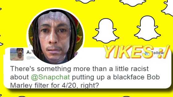 Snapchat's Bob Marley themed filter is making people a bit nervous. 