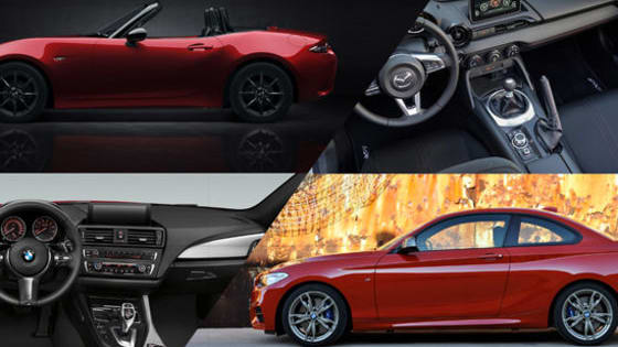 Which fun two-door car do YOU prefer, the Mazda MX-5 or BMW 230i?