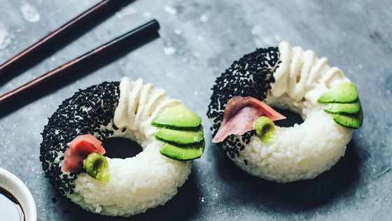 Sushi+Donuts=EVERYTHING THAT IS PERFECT IN THE WORLD