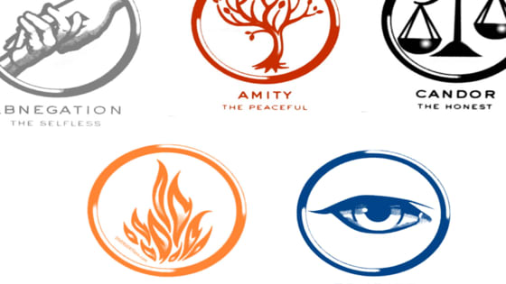 Here is an awesome Aptitude test! I tried to no make it super obvious which option was which faction, but I probably totally failed at that. Also, I'm sorry, but Divergent is not an option in this Quiz.