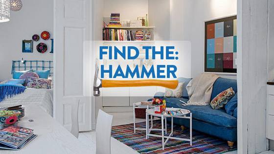 There's a little hammer hiding in here somewhere. Let's see if you can spot all of them!