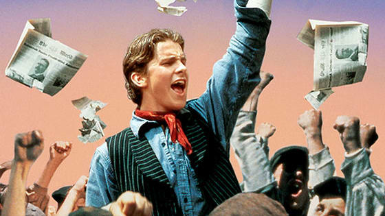 This musical movie followed the news boys of New York City, and their struggle against one of the most powerful men of their time: Joseph Pulitzer. 15 years later, how well do you remember "Newsies"?
