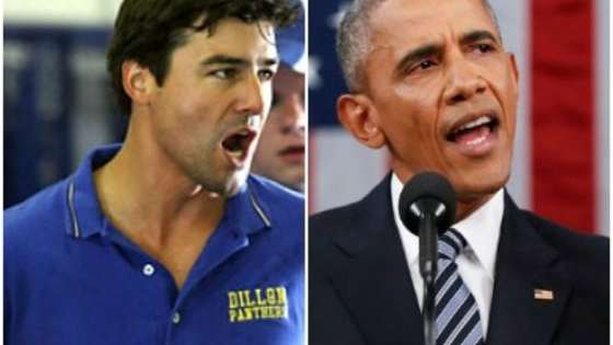 After Obama's final SOTU address, we have to wonder: Is the President a fan of "Friday Night Lights?"

Clear Eyes, Full Heart, Can't Lose . . .