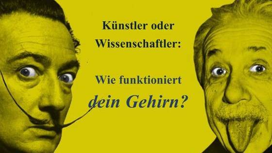 Wie arbeitet dein Hirn: Ähnelt es den grauen Zellen von Albert Einstein oder schlummert in dir ein zweiter Dalí?