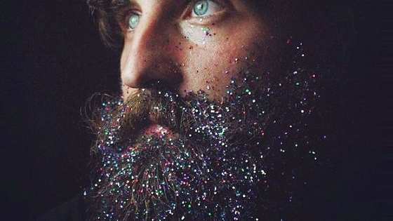 We can't stop scrolling through the shimmery goodness that is the "glitter beard".