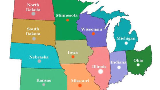 Midwest state quiz