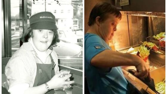 Freia David started working at McDonalds in 1984 as part of a program to help adults with special needs find jobs in the community. Since then she's loved every minute of her job, but now she's ready to retire.
