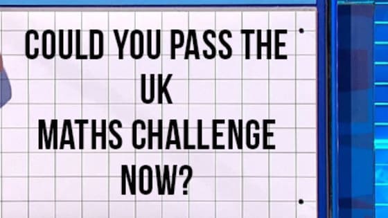 Only the top set kids could take the Maths Challenge at school, but now is your chance to prove you're a mathematical genius with our test below using real questions from the exam itself. 