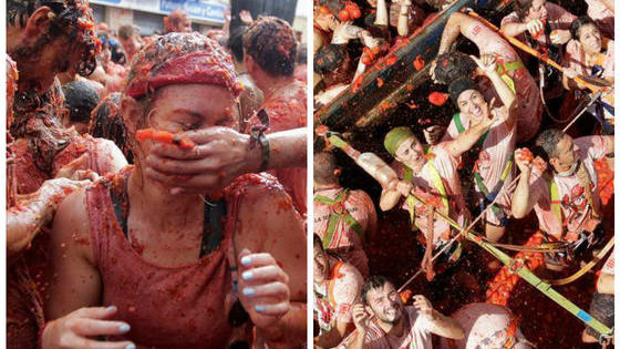 Every year, Bunol, Spain hosts La Tomatina, a giant city-wide tomato fight. Would you want in on this crazy vegetable action?