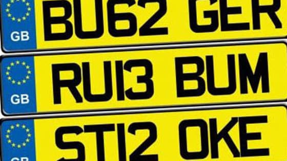 The DVLA has an extensive list of all the UK number plates you're not allowed to have on your car and that list grows every year. Number plates that are rude, offensive, political or just a little too cheeky all find their way onto the banned list but can you tell a banned number plate from a legal one? Take the quiz to find out...