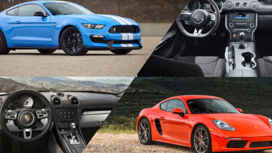Which sports car would YOU rather own, the Porsche Cayman S or Shelby GT350?