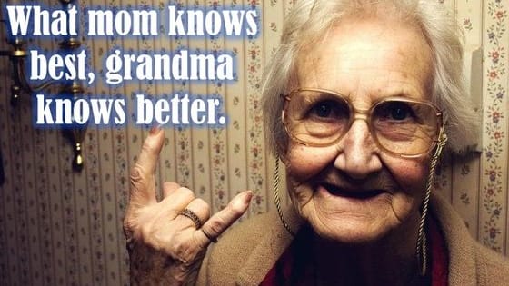 Grandmas have a whole heart full of love! 