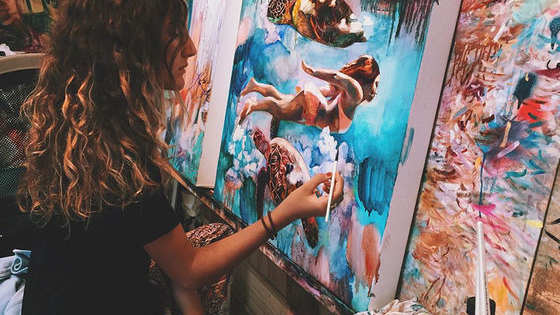 She's the daughter of two artists and it shows. 