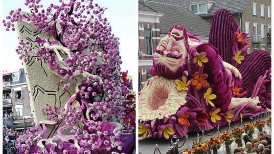 The annual flower parade in Zundert, Netherlands has created some truly must-see remakes of Vincent Van Gogh's art you won't want to miss!