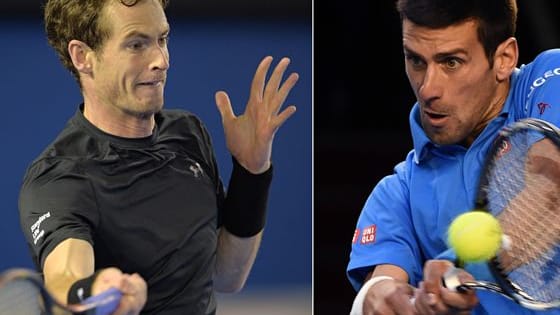 O britânico Andy Murray e o sérvio Novak Djokovic decidem na tarde deste domingo o título do ATP World Finals