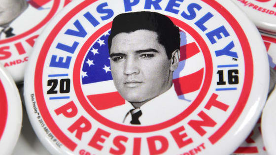 Learn more about Elvis for President at Graceland.com/President - and enter to win an Elvis for President campaign kit!

