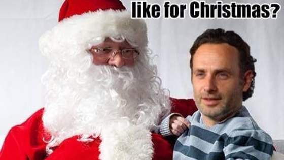 If the characters from The Walking Dead decided to celebrate the holidays, what would they want?  Be careful a few SPOILERS lie ahead.