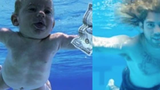 Spencer Elden, the naked baby from the most iconic Nirvana Album cover- celebrated its 25th anniversary in the best way possible. "Let’s do it naked." he suggested to the photographer John Chapple, but eventually we got a more modest version. 
