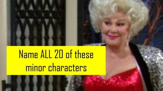 Your goal: Name ALL 20 of these minor characters from 90s most iconic sitcoms. 
