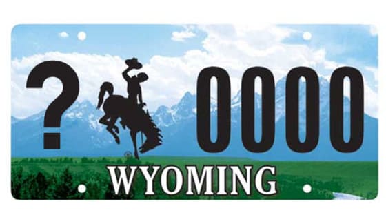 Wyoming has 23 counties. Can you match up every license plate to the correct county?