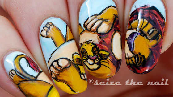 Simba nail art ftw.